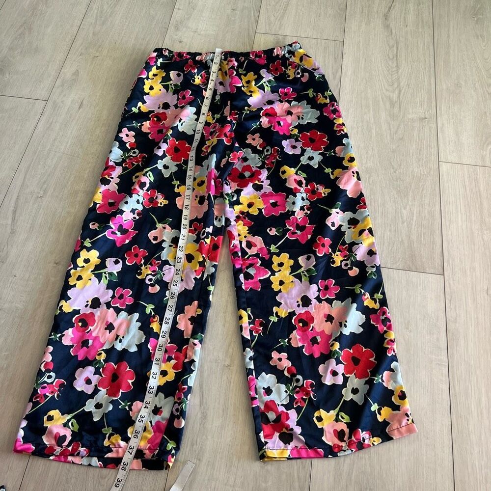 Kate Spade Long Pajama Set L Bright Cheery Floral - Picture 7 of 10